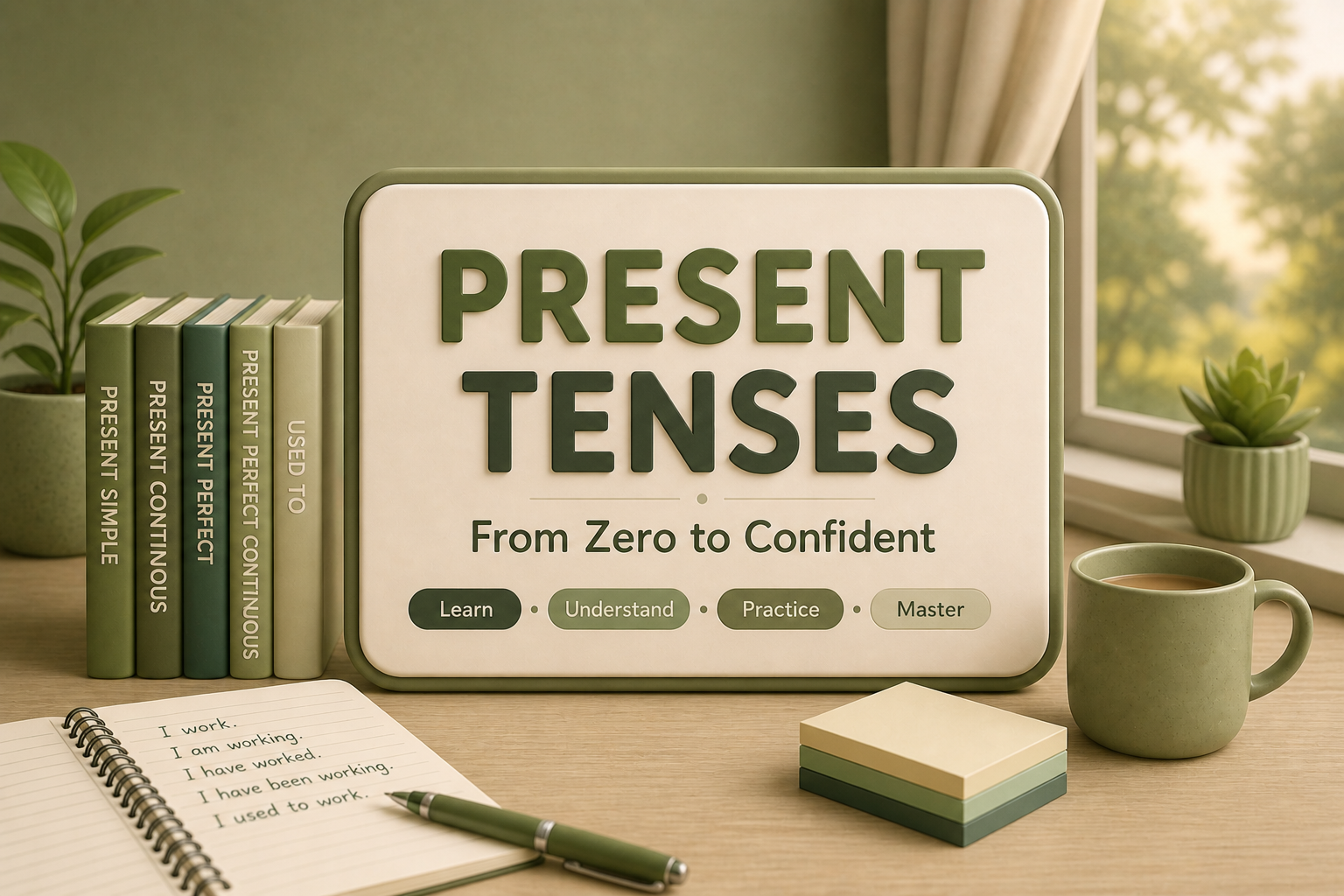 Present tenses lesson cover